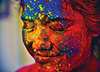picture of a woman at the color festival in india Ethnic and Cultural Inclusion