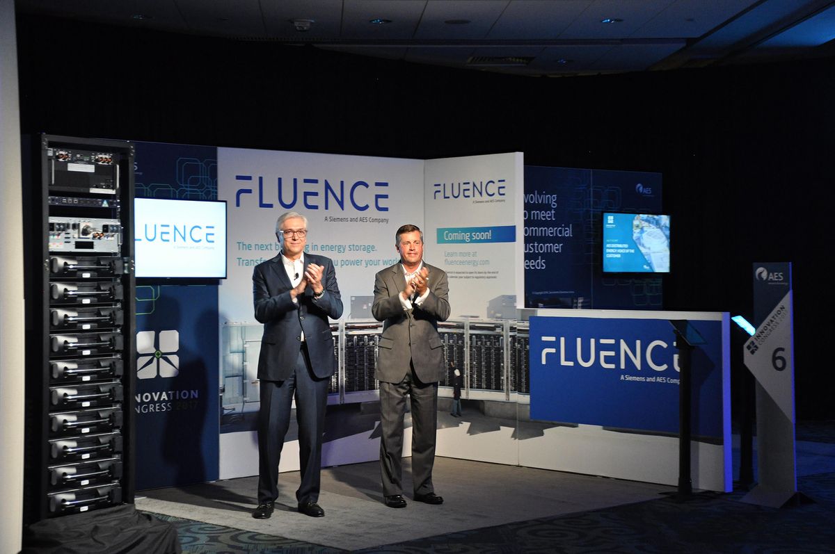 Siemens and AES join forces to create Fluence, a new global energy storage technology company