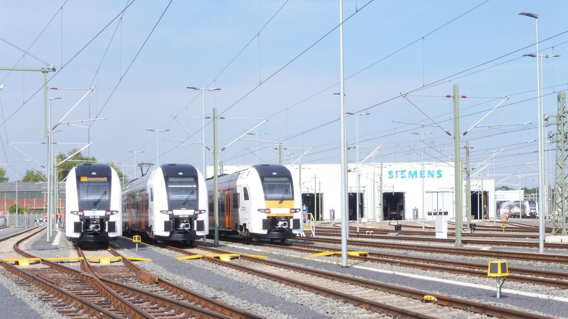 Stabling of rail vehicles at Rail Service Center Dortmund-Eving