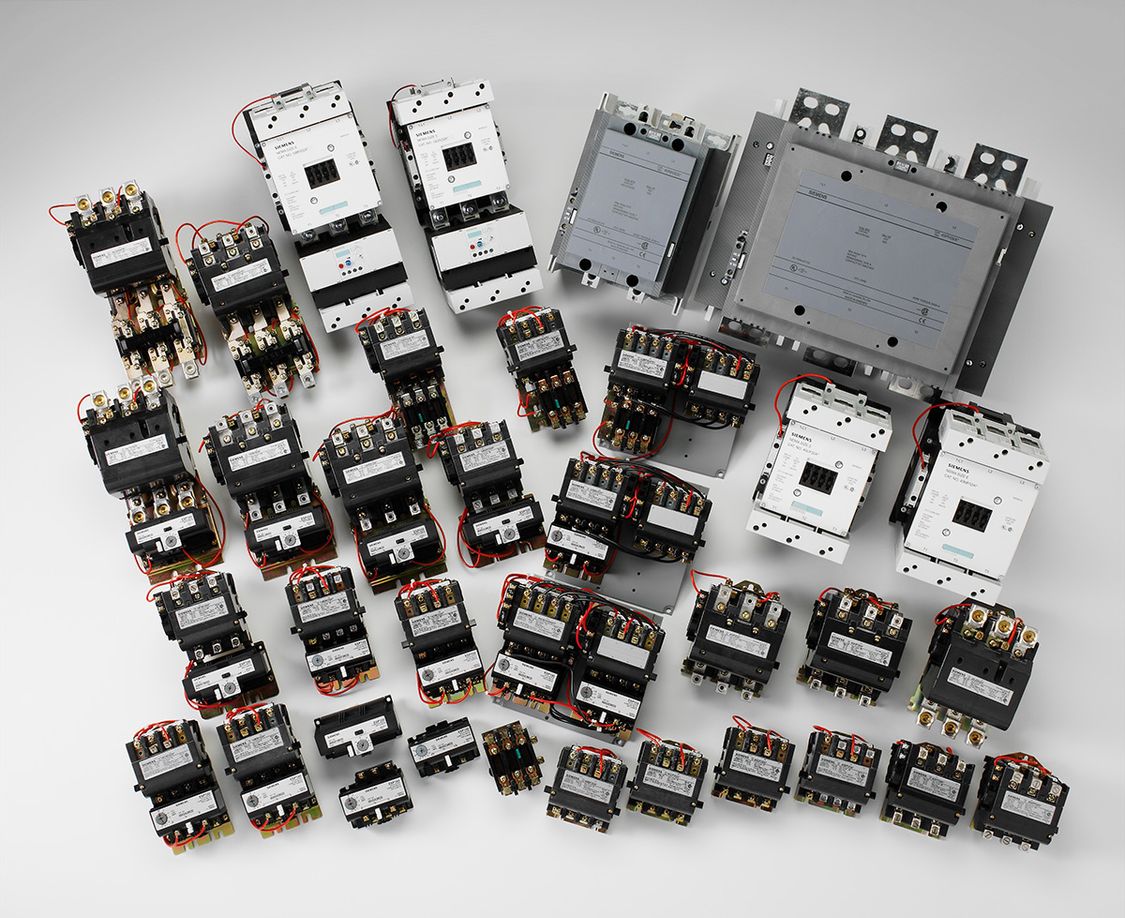 Siemens NEMA or General Purpose composite picture of starter, contactors