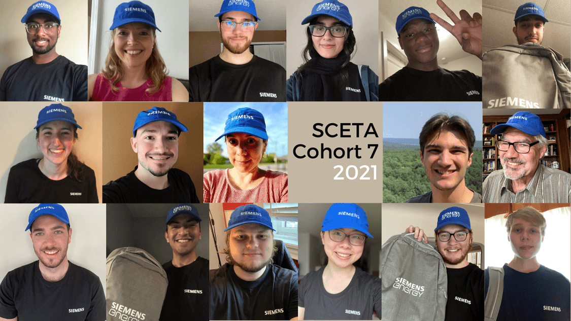 SCETA Cohort 7, 2021, in their Siemens gear