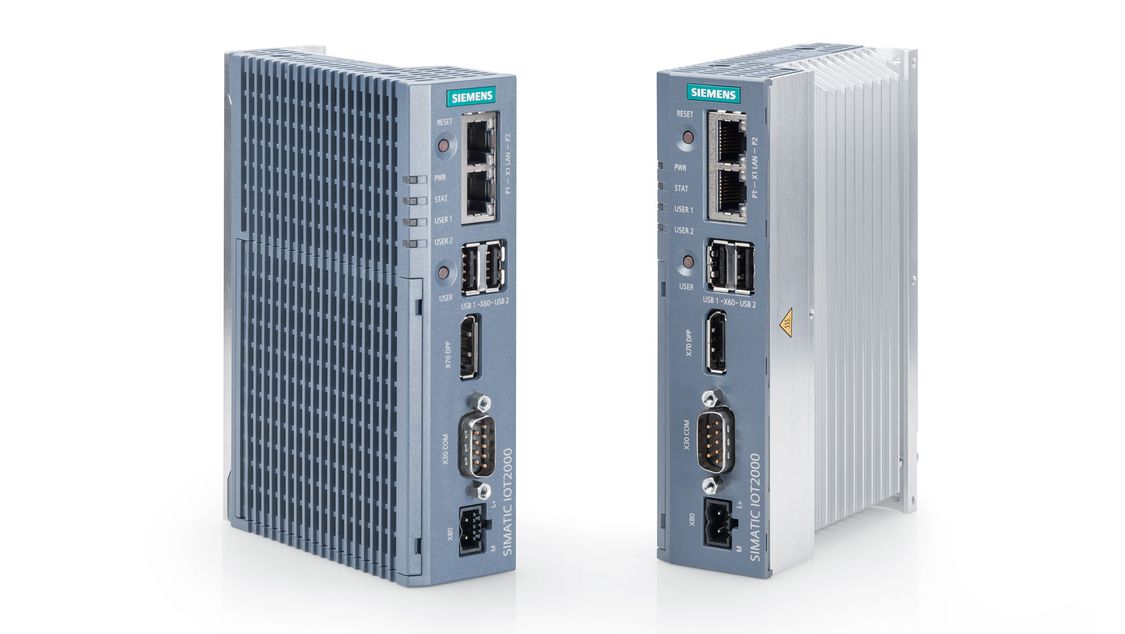 SIMATIC IOT2050 – Ansicht von links und rechts