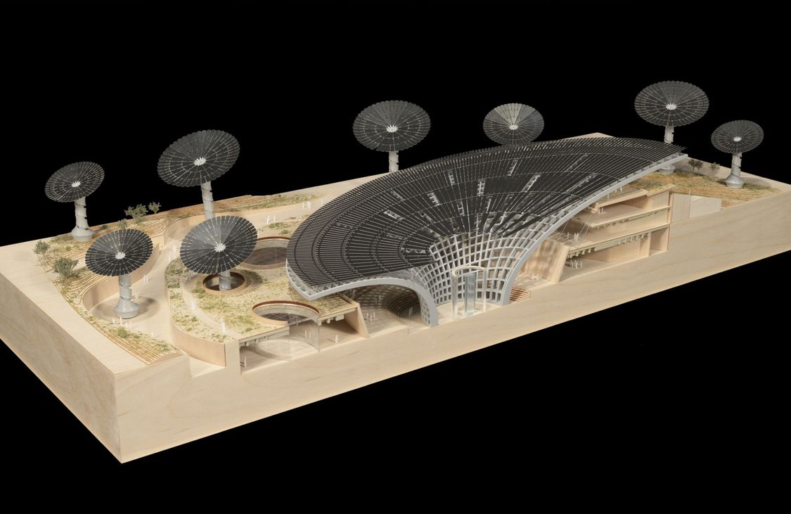 Architektenmodell des Nachhaltigkeits-Pavillons an der Expo 2020