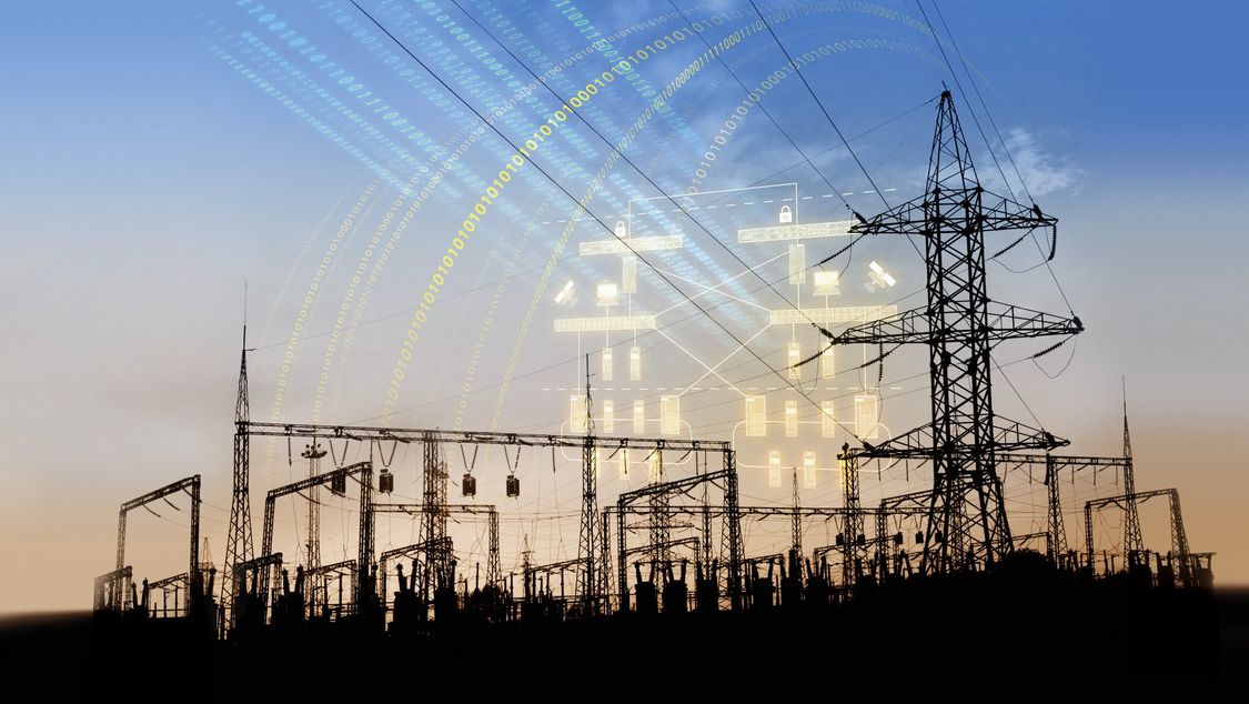 Distribuční síť elektrické energie u elektrárny