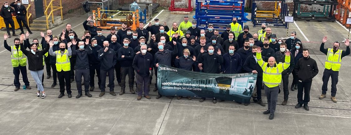 1000th bogie overhaul completed at Siemens Mobility’s Lincoln Bogie Service Centre