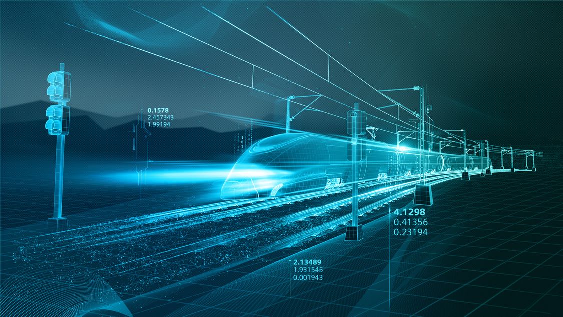 Darstellung zu den Trends und Lösungen für den vernetzten Bahnverkehr von morgen