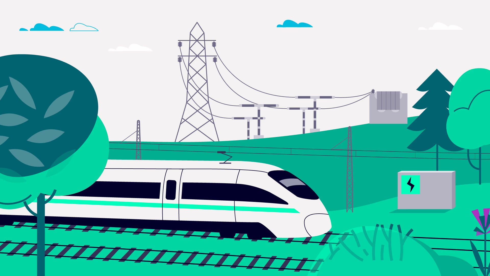 Graphic of RailXplore Substation Analyzer. Siemens Mobility RailXplore Substation Analyzer