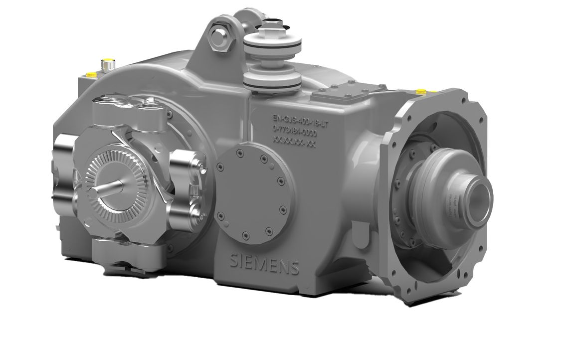Bevel-helical gear units for low-floor trams