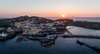 Ventotene island in sunset