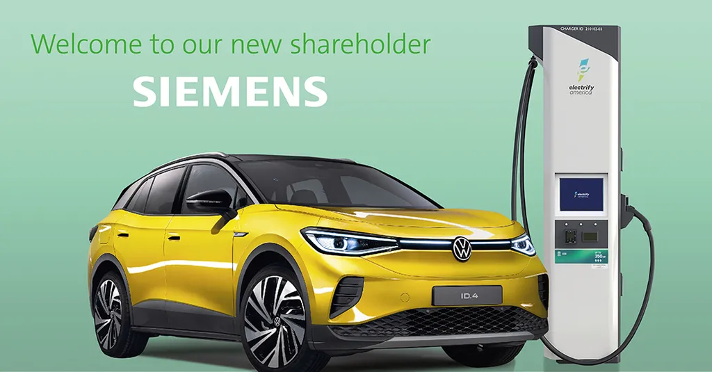 Volkswagen and Siemens invest in Electrify America's ambitious growth plan, Press, Company