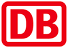 Logo of Deutsche Bahn, which is working with Siemens Mobility on the development of a hydrogen train and the corresponding infrastructure.