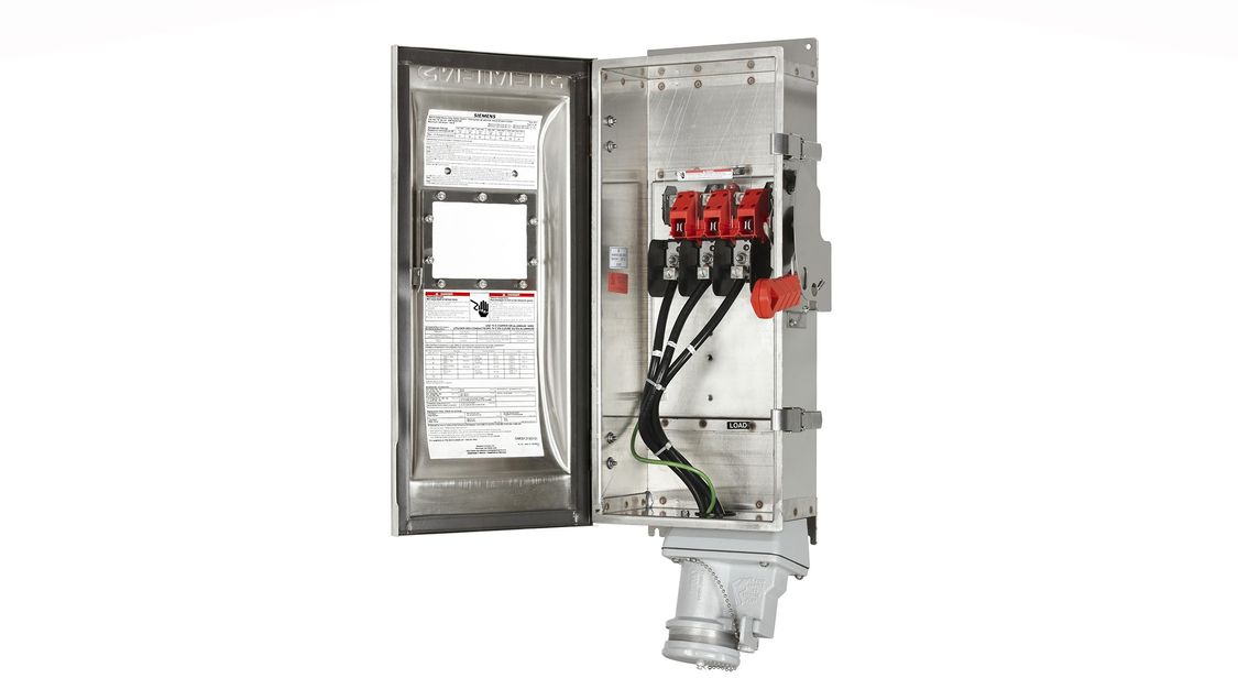 Heavy Duty Switch with Crouse-Hinds Receptacle in Type 4/4X Stainless Steel Enclosure