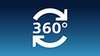 Icon showing 360 degrees