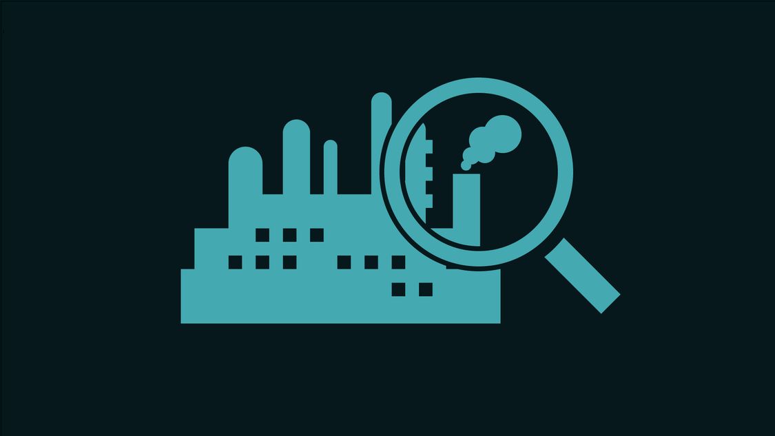 USA | Factory icon representing emissions monitoring