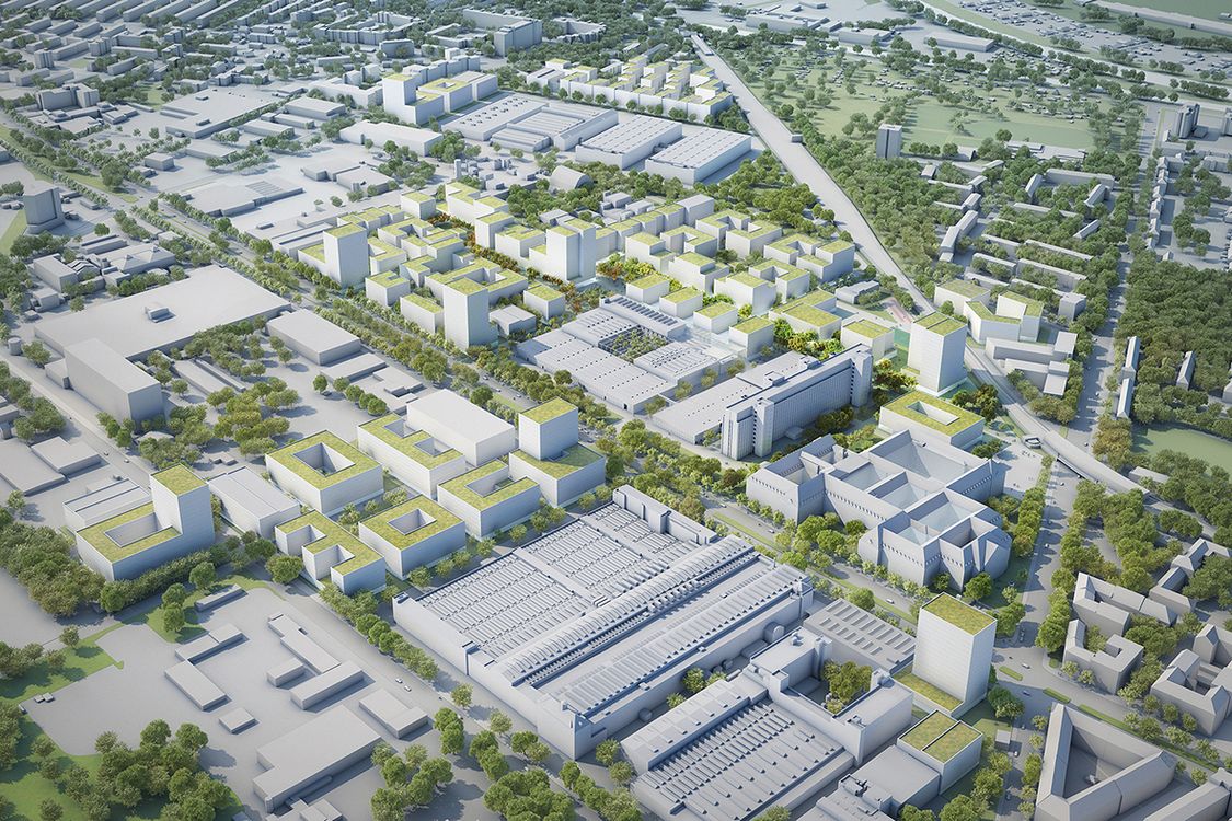 Modell Berlin Siemensstadt 2.0 von oben