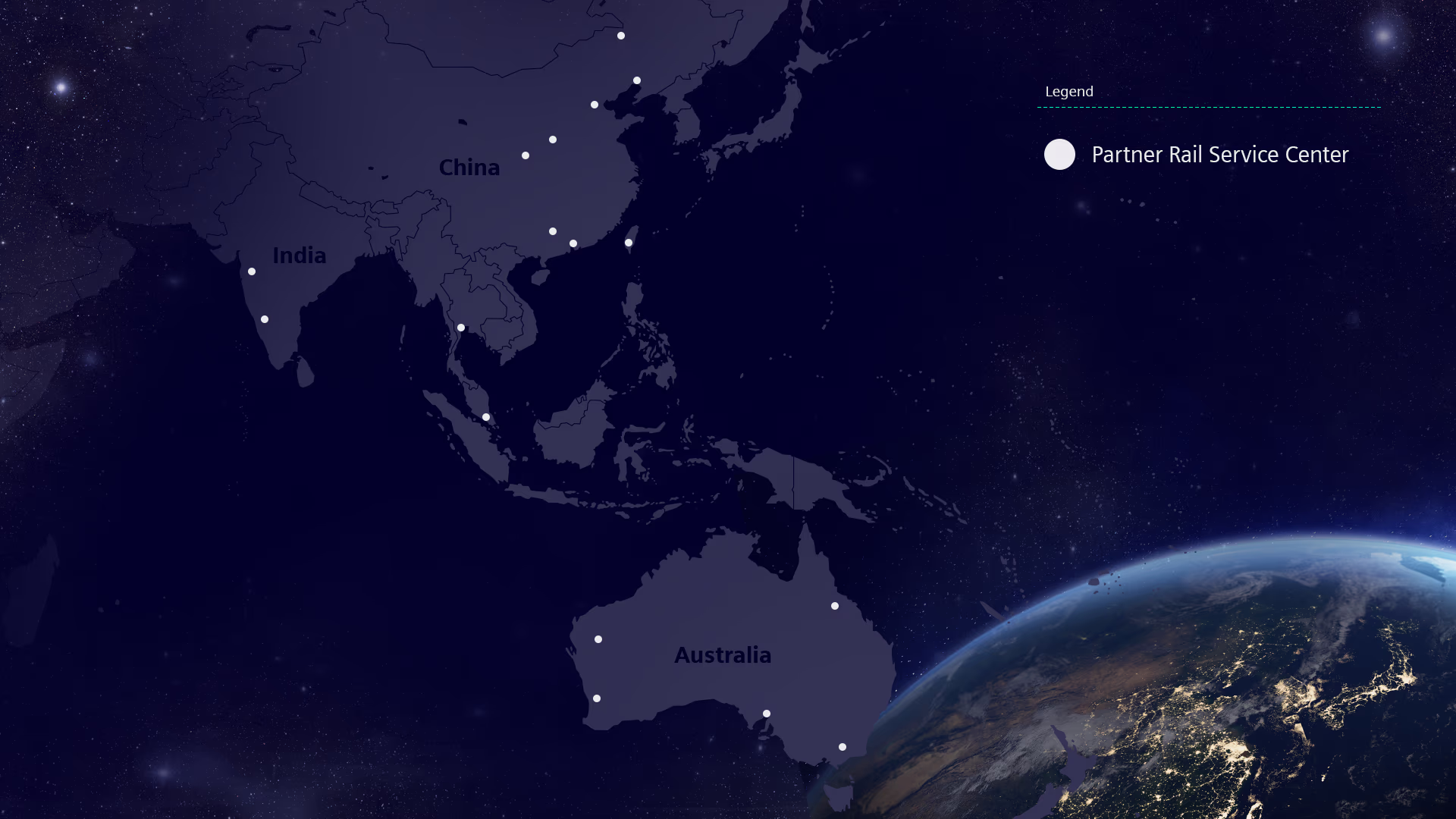 Map with service locations in Asia Pacific service-locations-map-for-asia-pacific