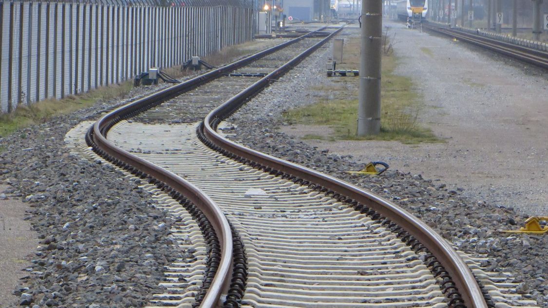 Railway test track 190 m S-curve