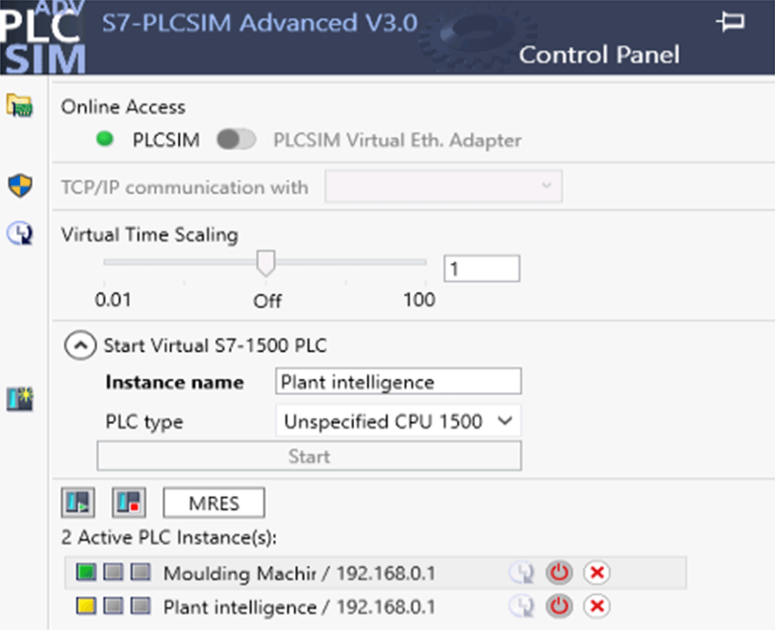 SIMATIC S7-PLCSIM Advanced  V3.0
