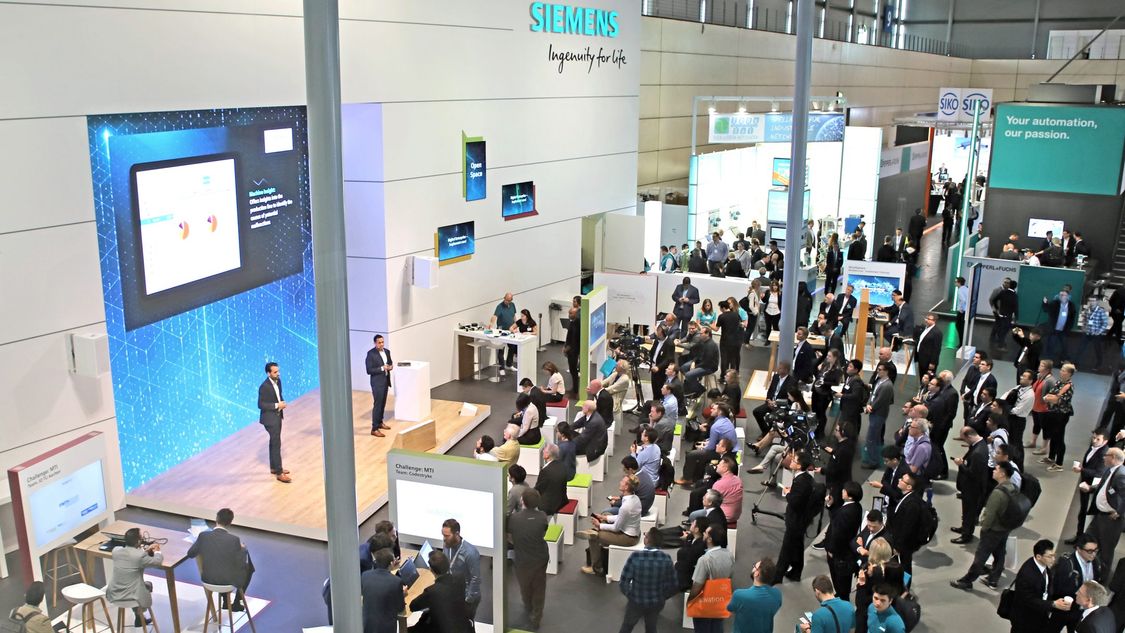 Open Space – The Siemens stage area at ITAP 2019