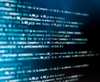 Blaue digitale Elemente, die Cybersicherheit für Schiene und Straße darstellen
