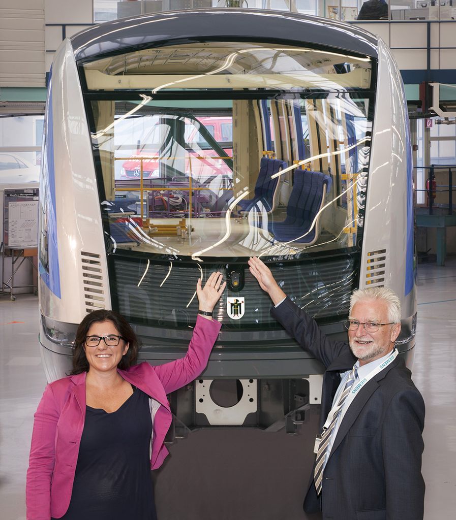 Siemens presents the first carbody for Munich's new metro trains
