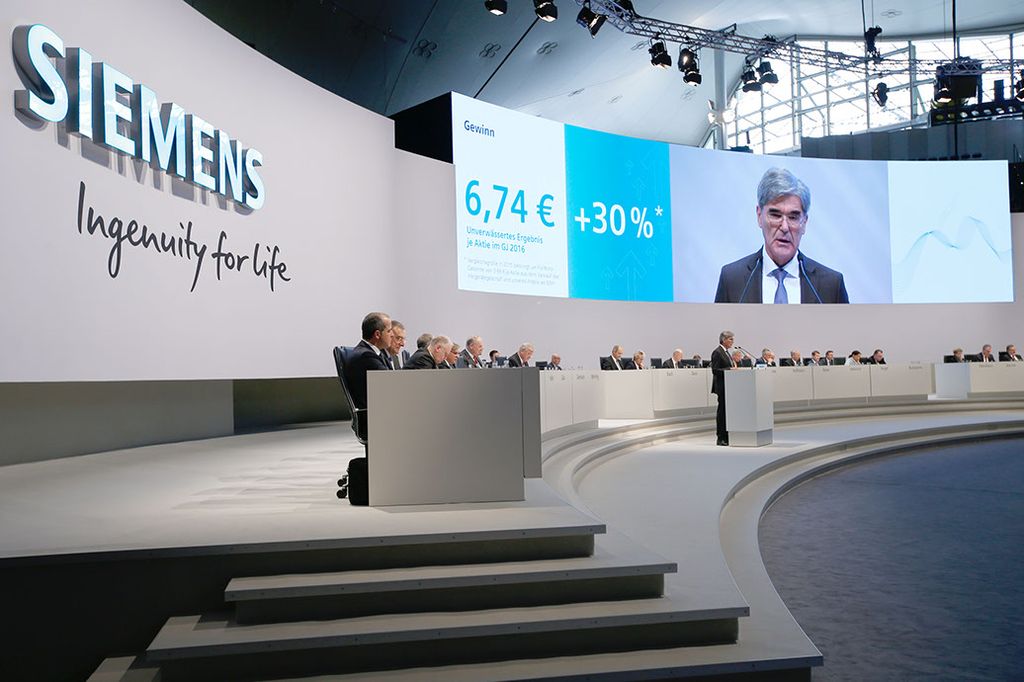 Hauptversammlung 2017 der Siemens AG in München