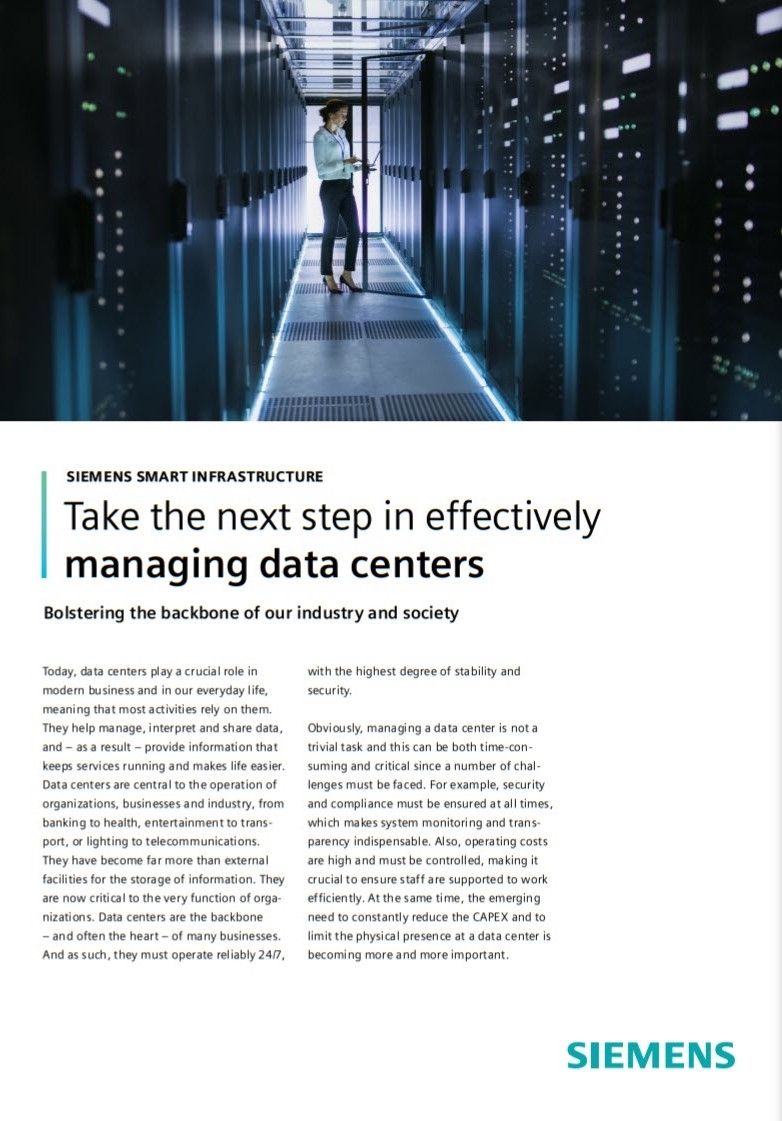Article: Take the next step in effectively managing data centers