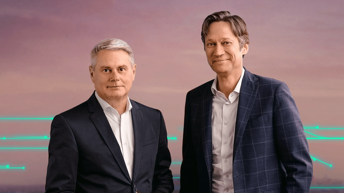 Karl Blaim und Michael Peter (CFO and CEO Siemens Mobility) 