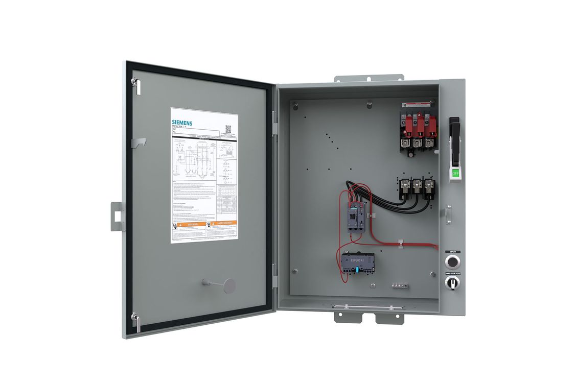 Siemens Pump Control Panels picture of the NEW 3RE48 Pump Panel