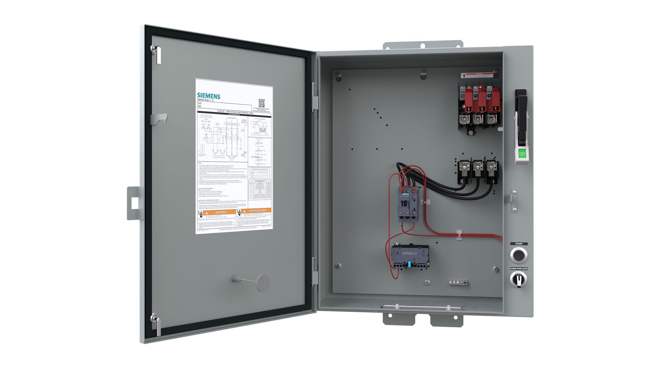 3RE48 Nema Pump Panels - Siemens USA - Siemens