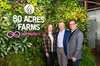 Tisha Livingston, Medgrundare av 80 Acres Farms och VD för Infinite Acres, John Parrott, VP för F & B/CPG vertikala marknader i Siemens U.S., och Mike Zelkind, grundare och VD för 80 Acres Farms. (Foto: 80 Acres Farms)