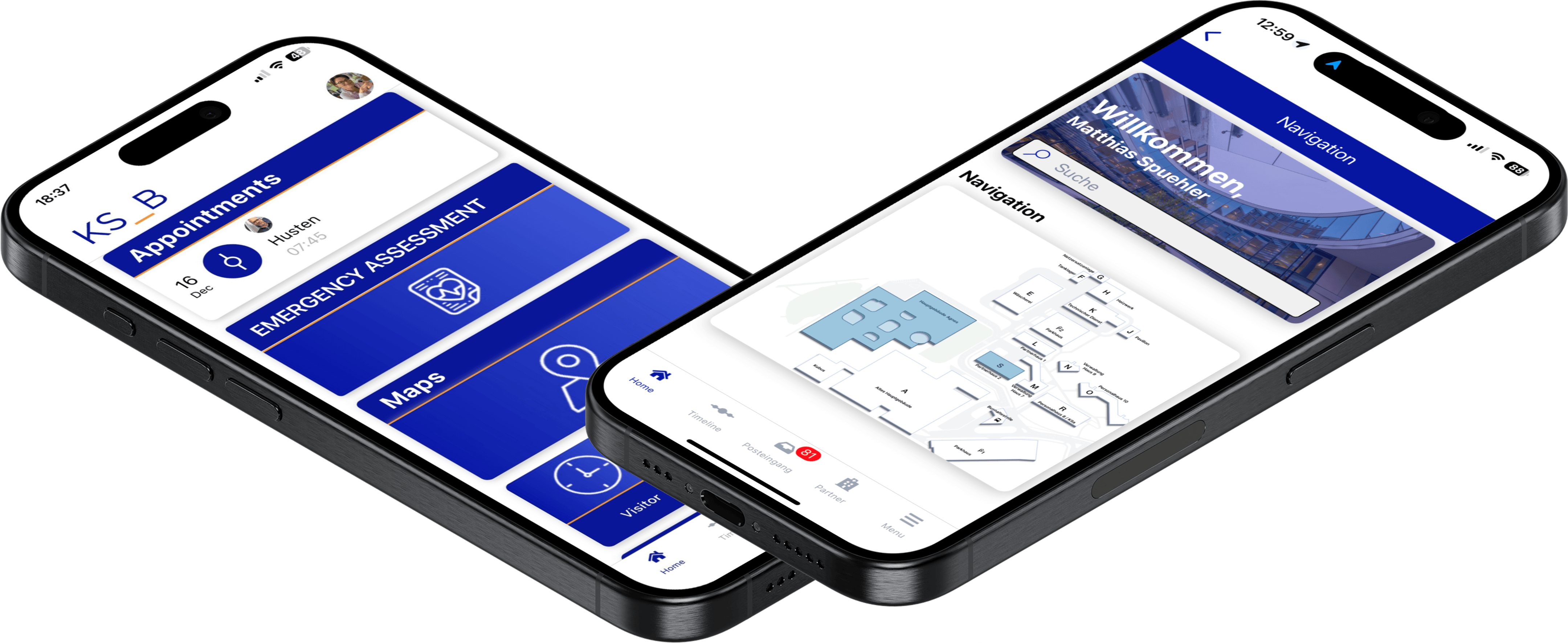 Seamlessly integrated in App-Homescreen