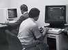 Flashback: PTI engineers using the “power system simulator for engineering” (PSS®E) on an Apollo computer