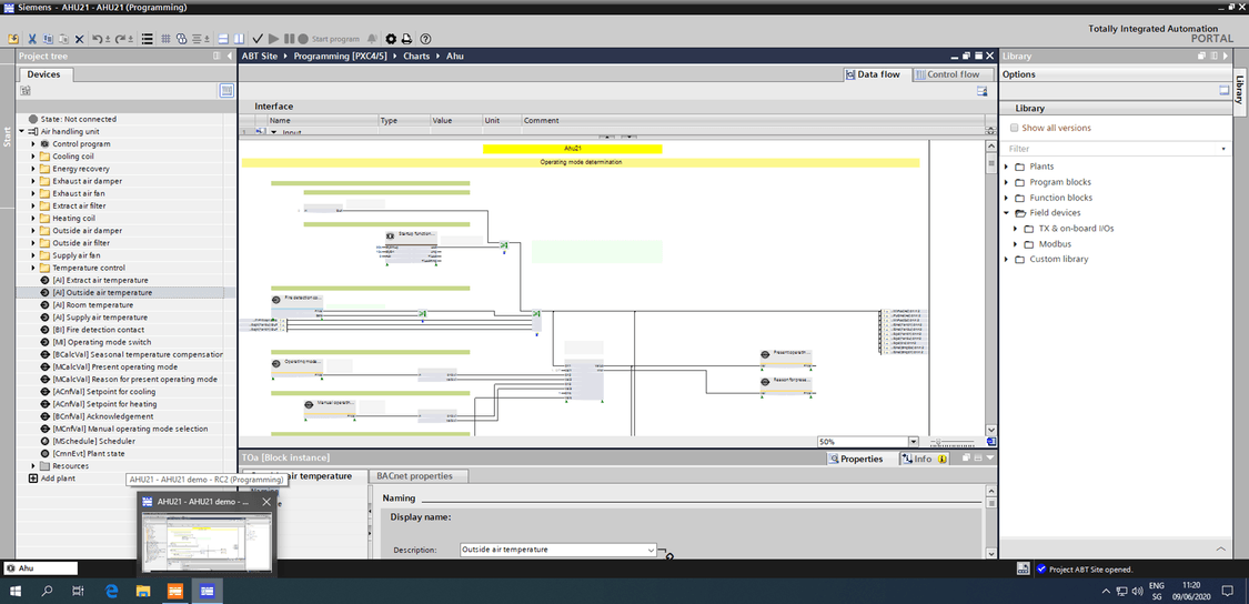 Easy programming with the programming editor