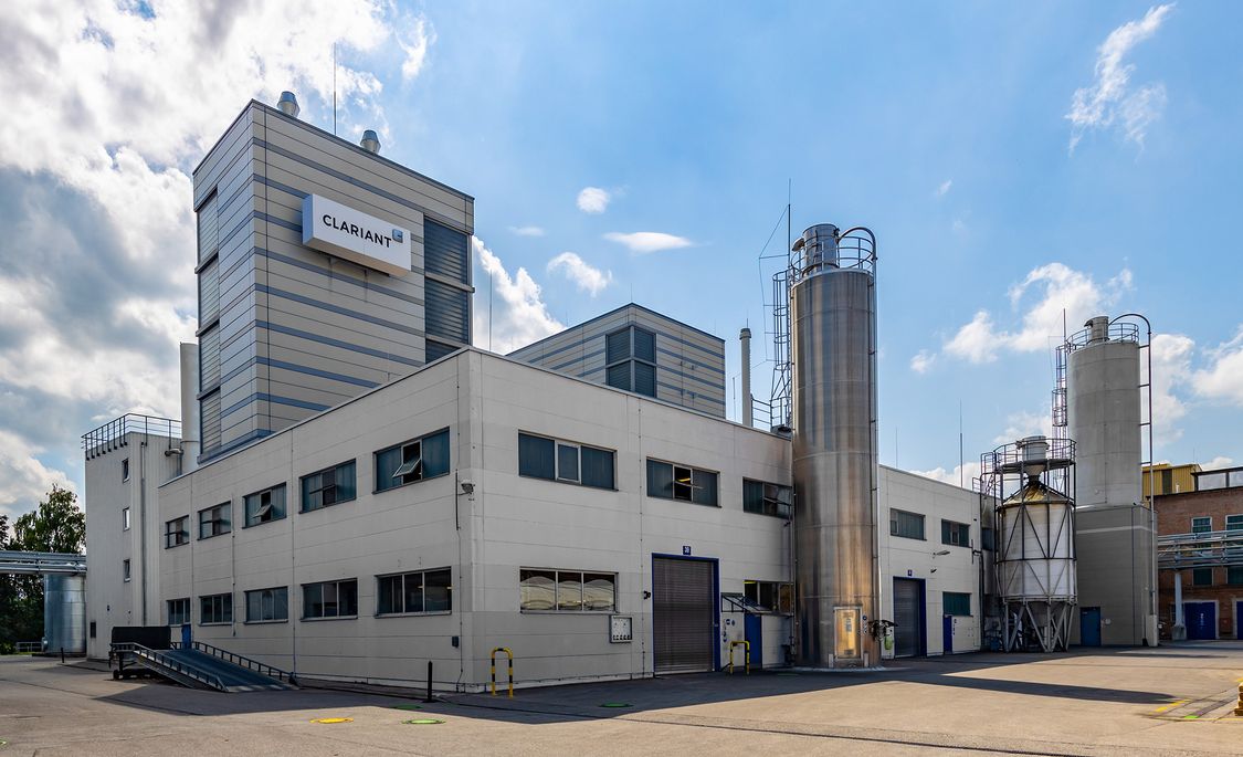Clariant Fabrik in Bruckmühl-Heufeld, Sicht von außen